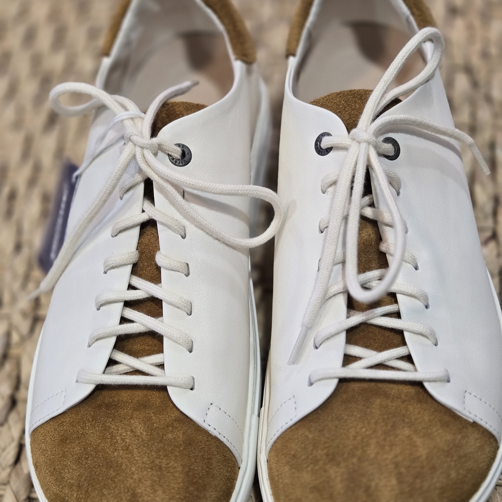 Birkenstock Bend Low Sneakers in Eggshell and Mink